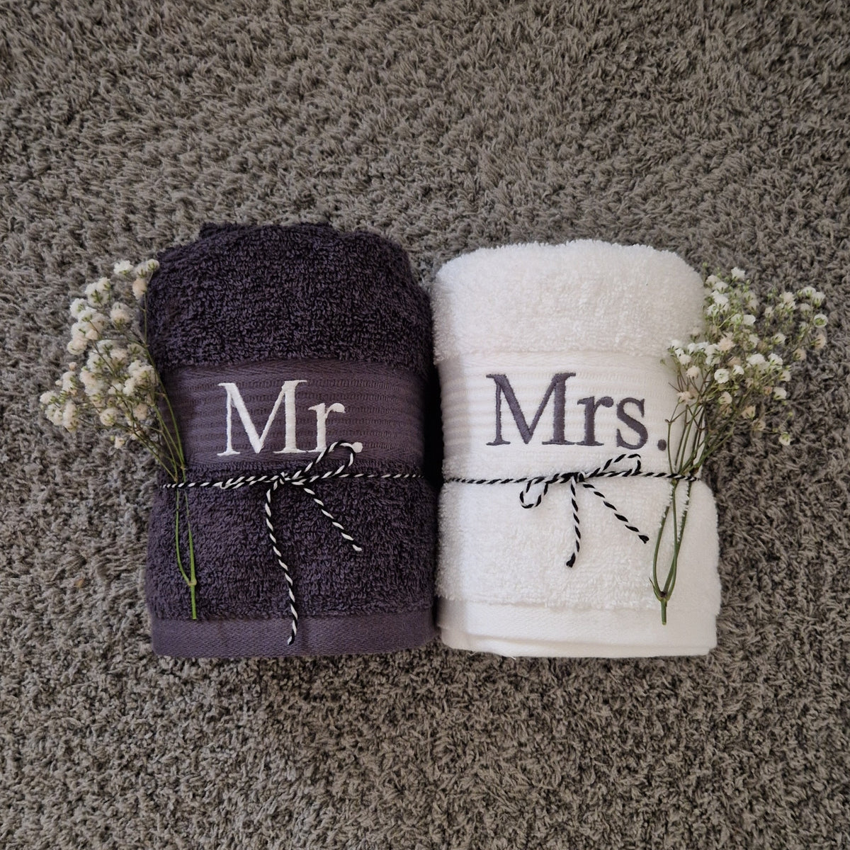 Handtuch-Set „Mr & Mrs“