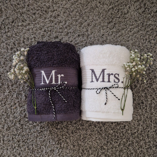 Handtuch-Set „Mr & Mrs“