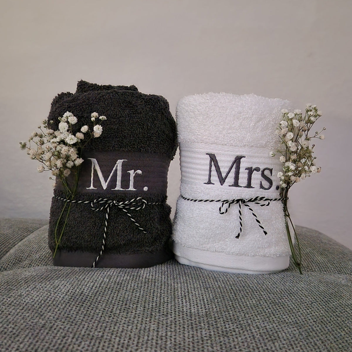 Handtuch-Set „Mr & Mrs“